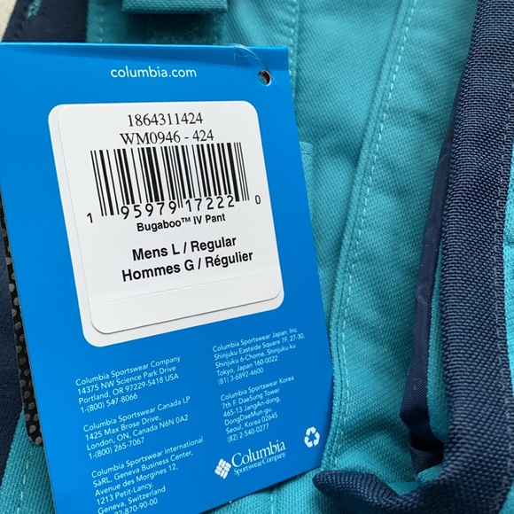 🔥🔥🔥 Columbia Mens Bugaboo IV Pant Size L 🔥🔥🔥 - Picture 10 of 12